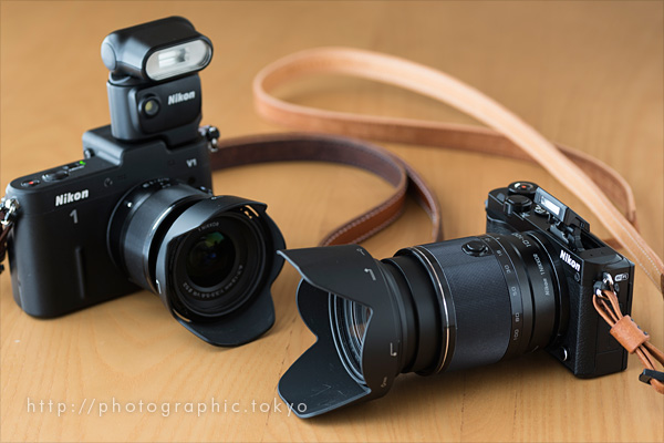 Nikon1J5とV1ストロボ比較