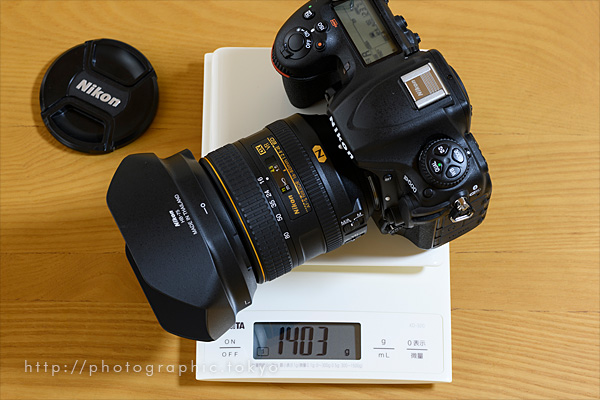 Nikon D500重量測定
