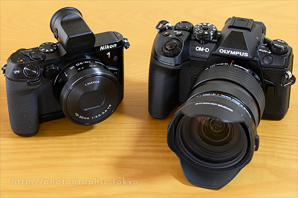 Nikon 1 V3とOM-D E-M1 Mark II